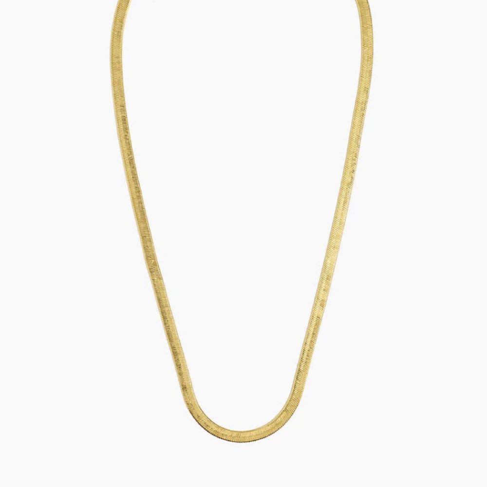 Madewell Herringbone Gold Chain Necklace